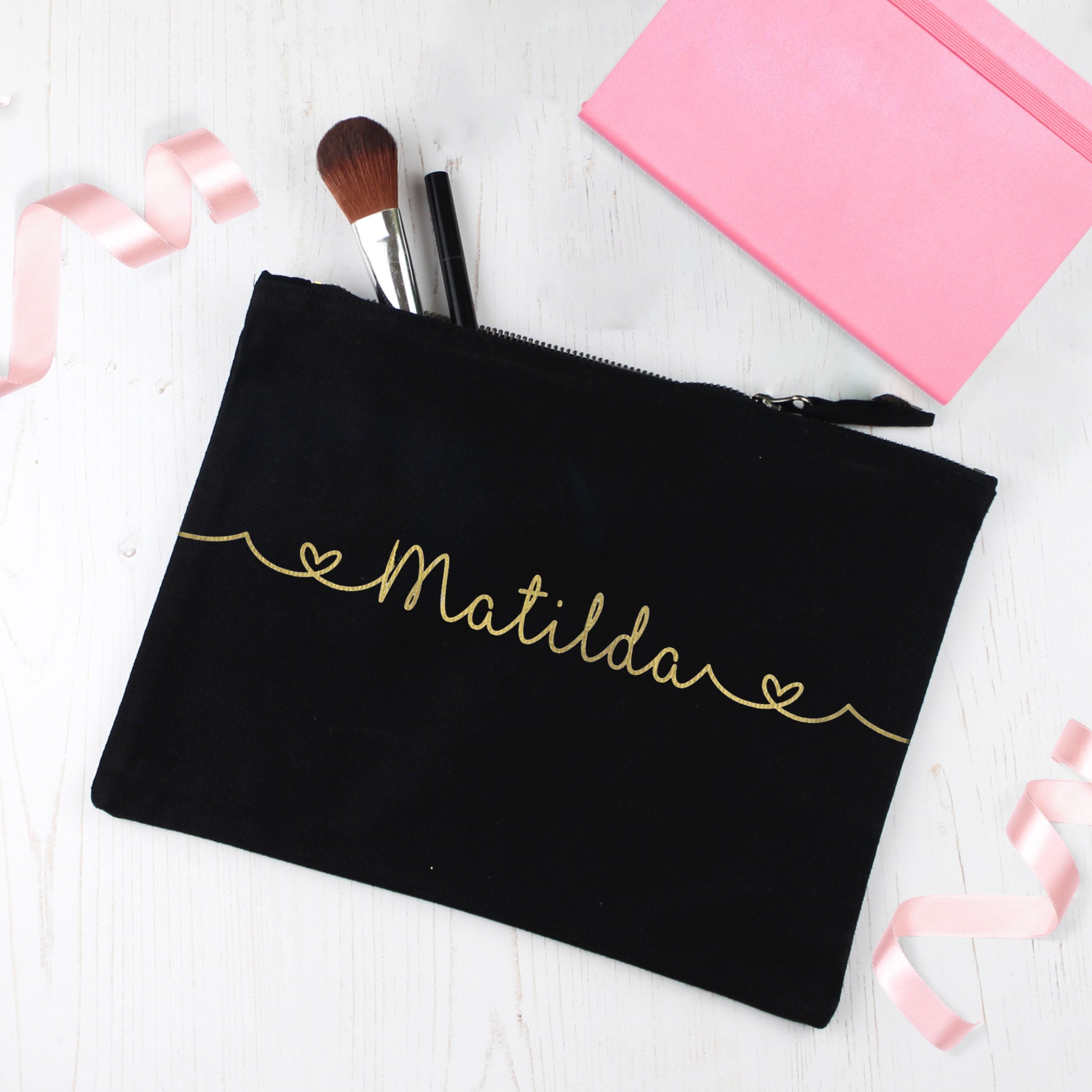 Personalised Make Up Bag with Name Gift for Her MakeUp Bag Betty Bramble