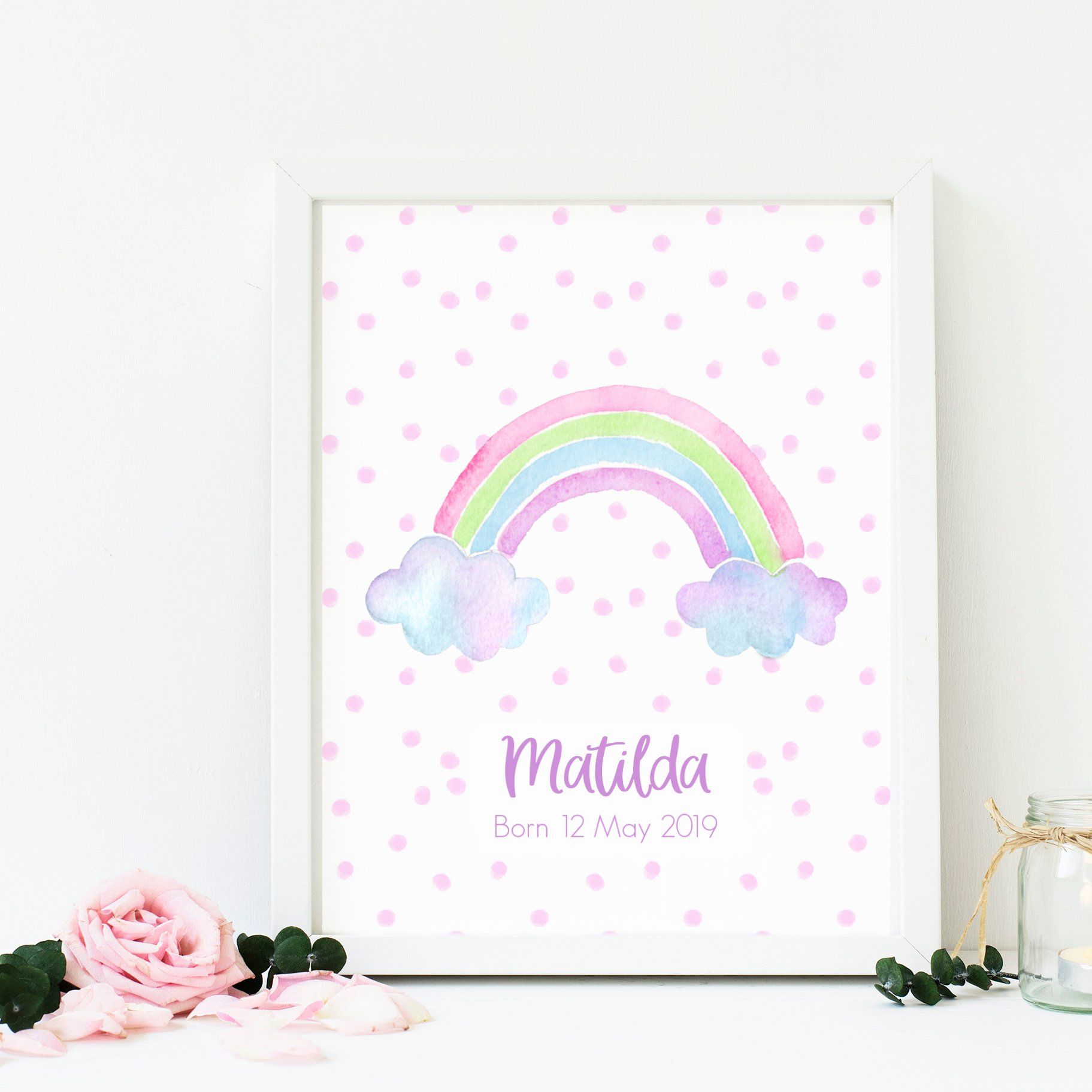 Rainbow prints for top nursery