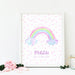 Personalised Rainbow Nursery Art Print,Art Print - Betty Bramble