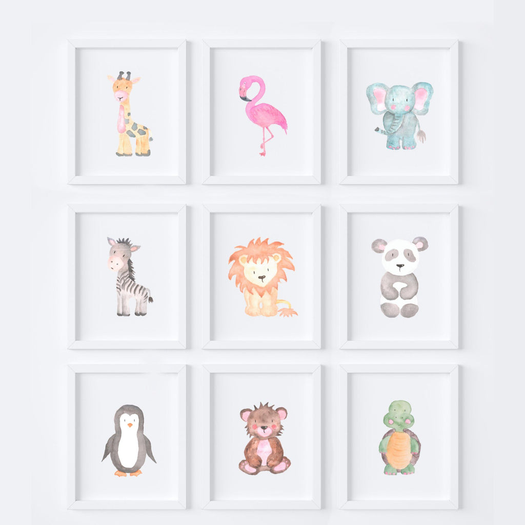 Pick and Mix Animal Nursery Prints,Art Print - Betty Bramble