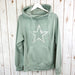 Sage Green Starstruck Cowl Neck Hoodie