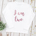 Children's Birthday T shirt with age