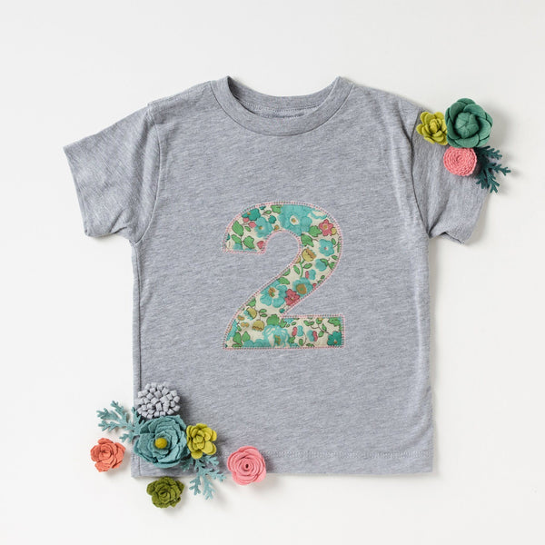 Second Birthday Applique Liberty T Shirt