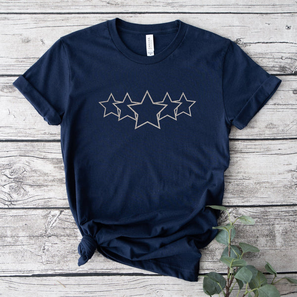 Stargazer Ladies Silver Stars T-Shirt