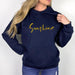 Sunshine Navy Blue Hoodie