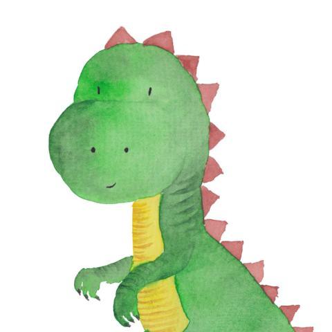 Personalised Dinosaur Nursery Art Print,Art Print - Betty Bramble
