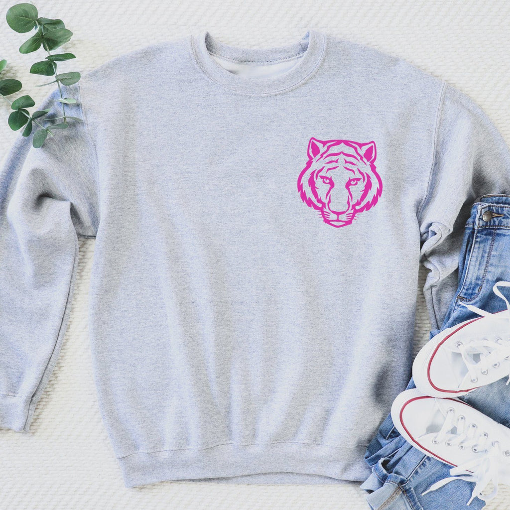 Ladies Pink Tiger Sweatshirt