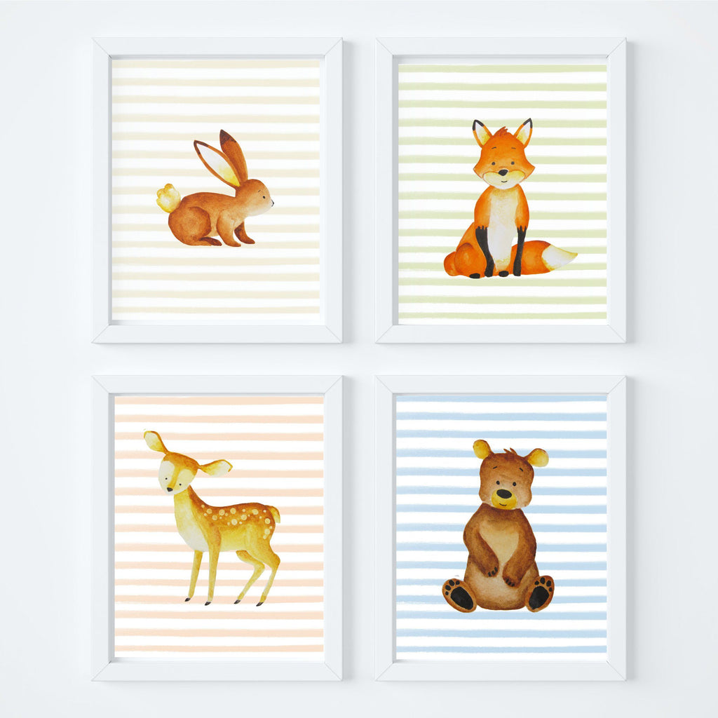 Woodland Animal Nursery Art Print Set,Art Print - Betty Bramble