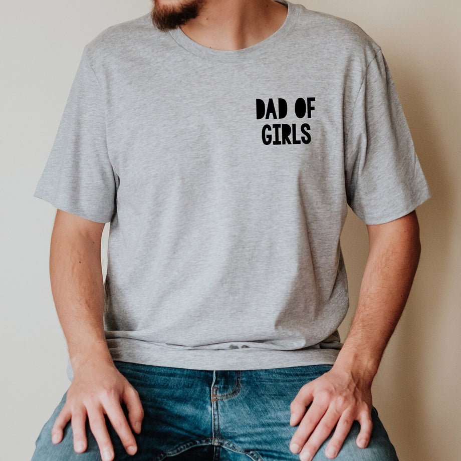 Dad of Girl's Men's T Shirt by Betty Bramble