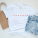 Rose Gold Glitter Mini Stars T Shirt